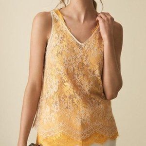 REISS Kodi Double Layered Lace Tank Top New